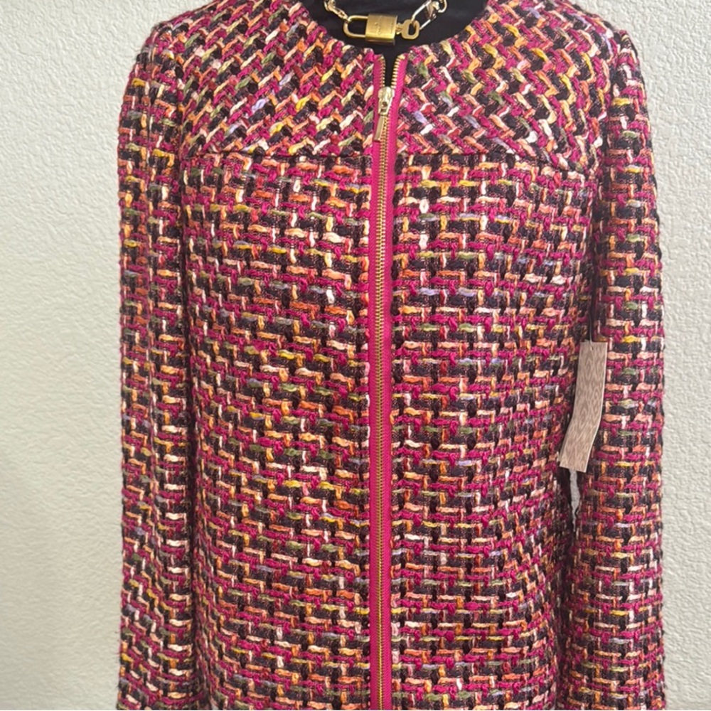✨Chico’s Multicolor Tweed  Blazer Jacket Chicos 1 - Picture 4 of 10